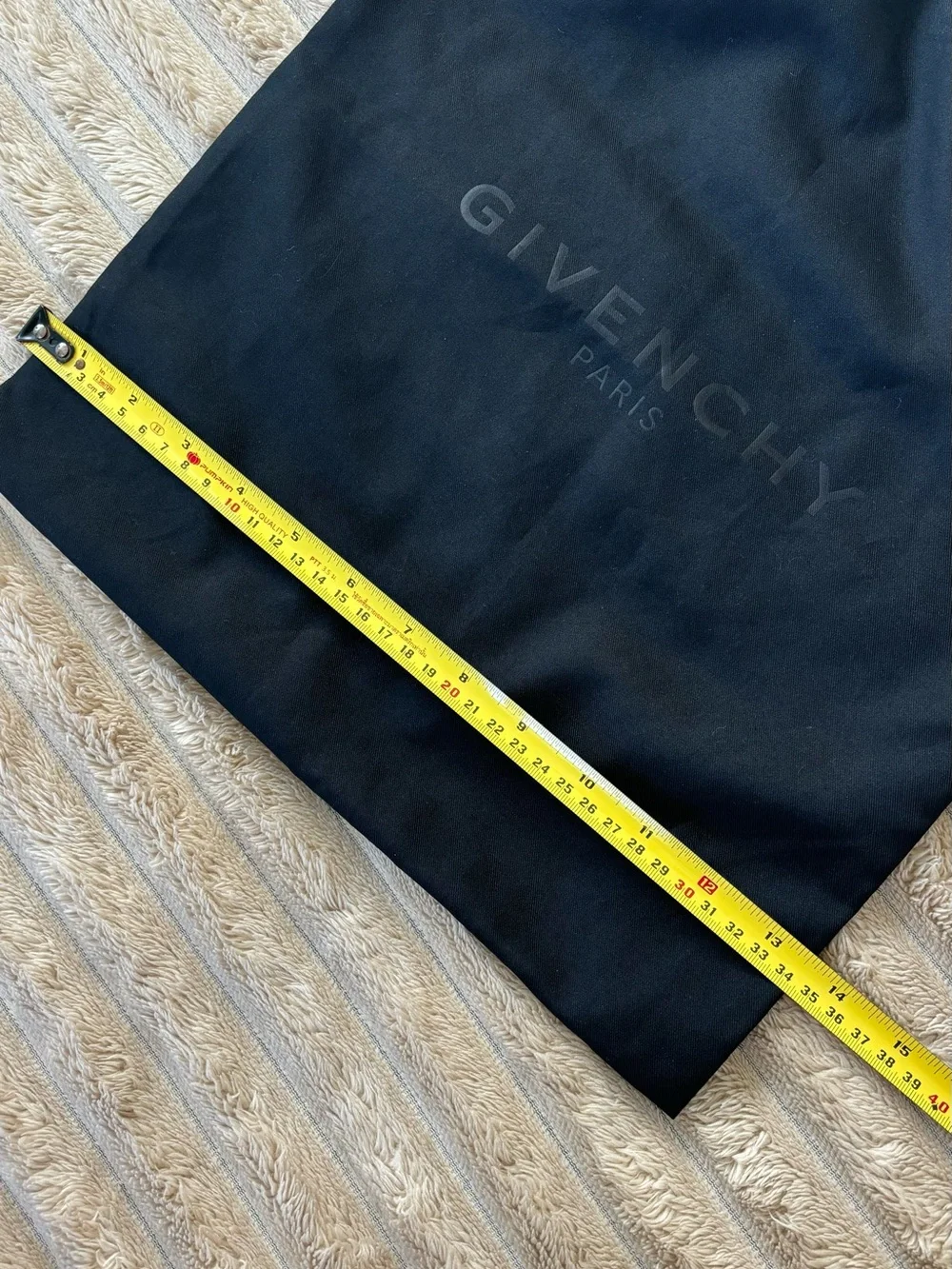Givenchy Black Embossed Logo Dust Bag